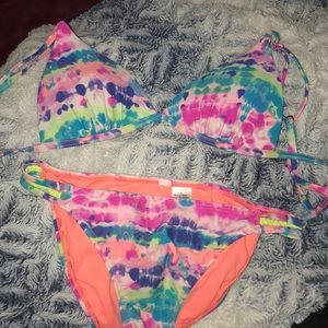 Two piece tie dye bikini